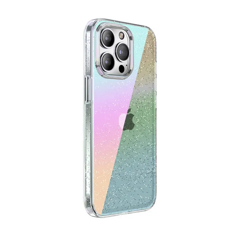 iPhone 14 Anacotte Laspectrum Anti-Yellowing Technology Holographic Gradient Phone Case