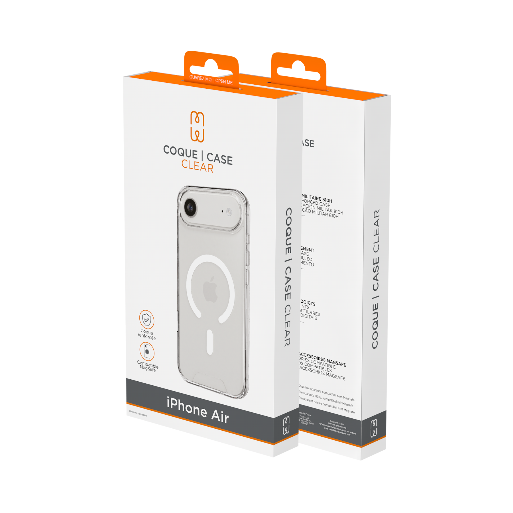 Coque Clear MagSafe iPhone 17 Air - Transparente-3